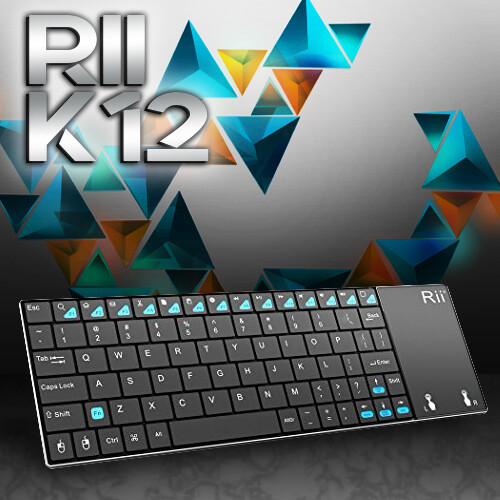 NEW Rii K12 Wireless UltraSlim Metal Keyboard withTouchpad
