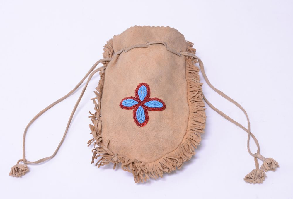 Antique Cree Beaded bag