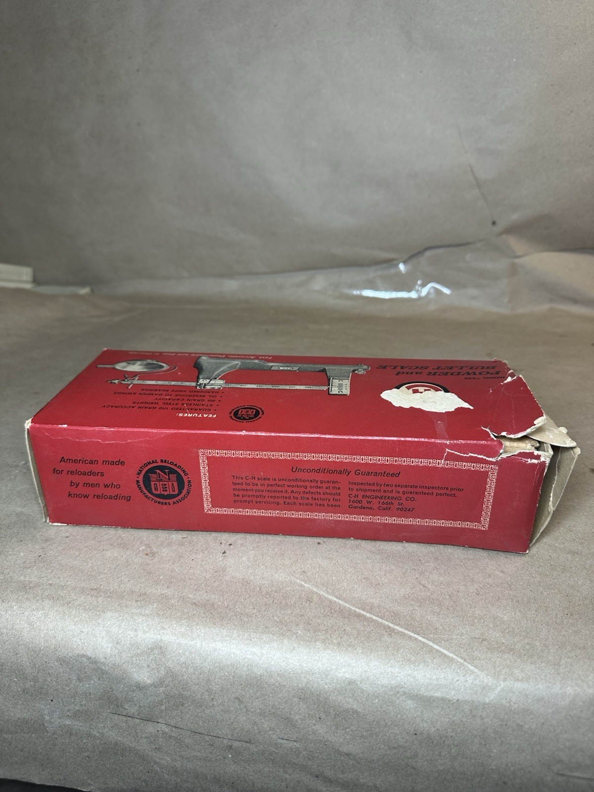 C-H #520 Powder & Bullet Scale Reloading Scale w/ Box & Instructions