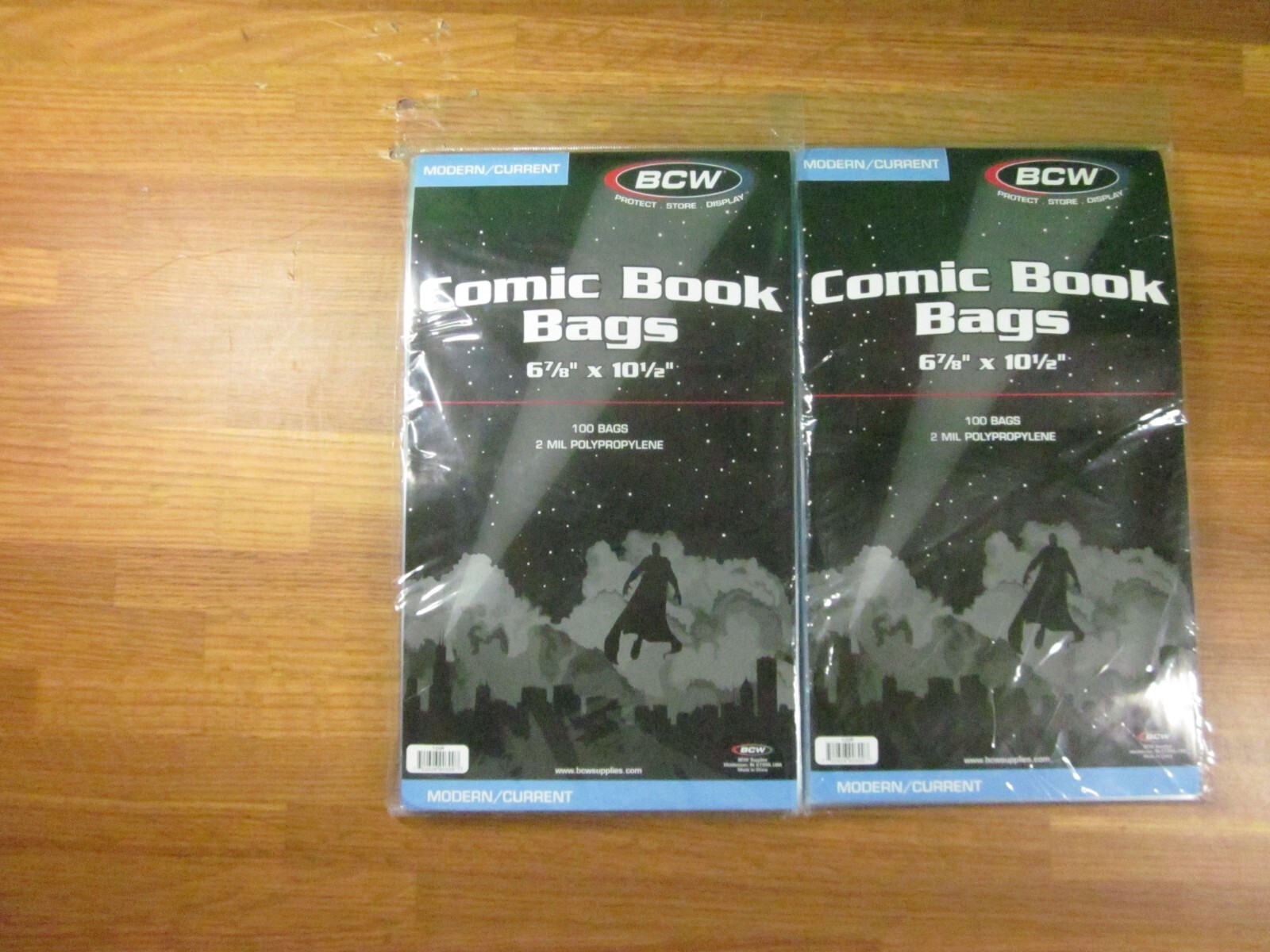 200 BCW Current / Modern Comic Book Bags Sleeves - 2 Mil