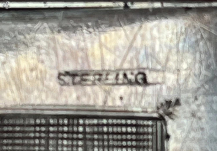 Vintage 925 Sterling Silver Cigarette Case, 97.3 g