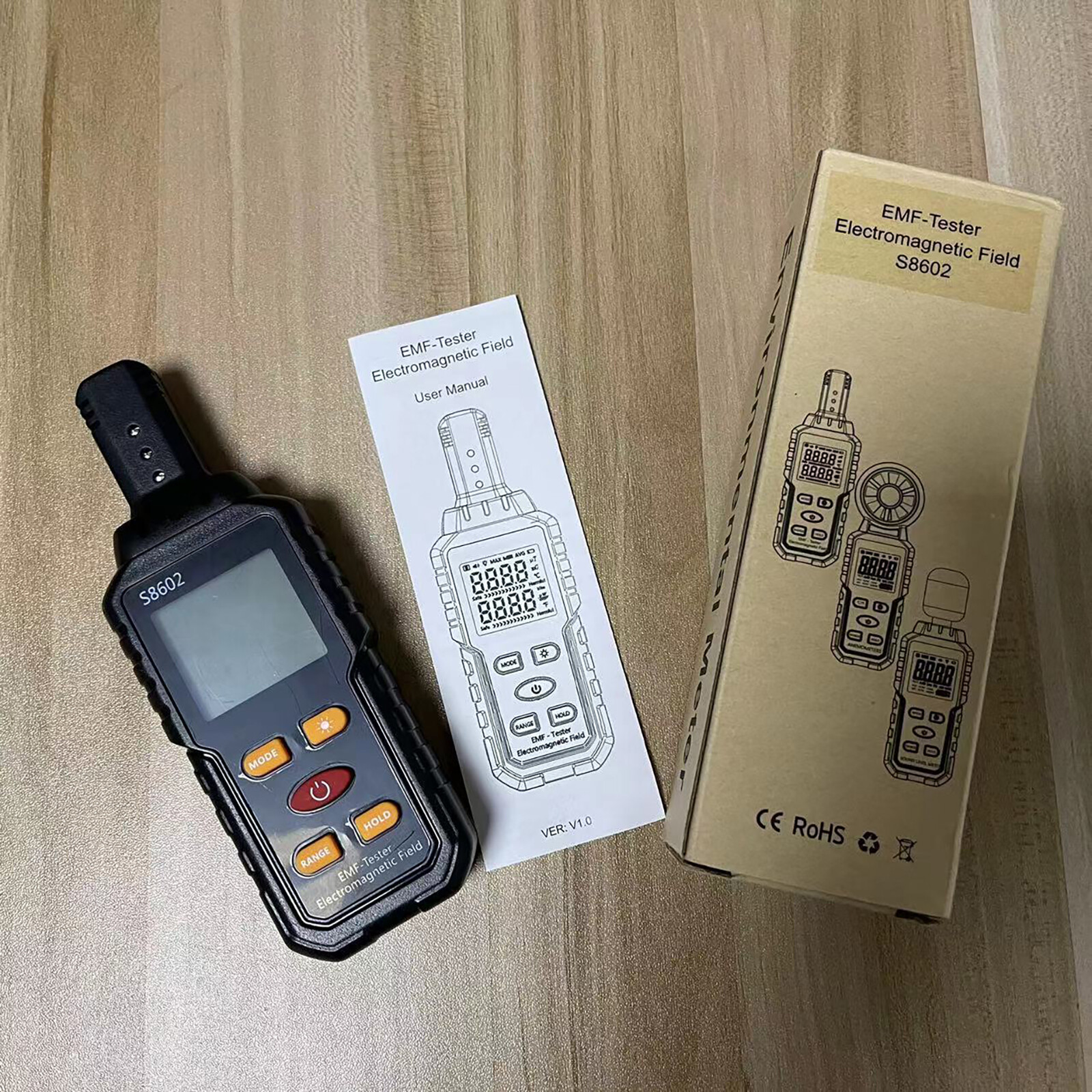 Black Radiation Detector Dosimeter Geiger Counter EMF Electromagnetic Tester