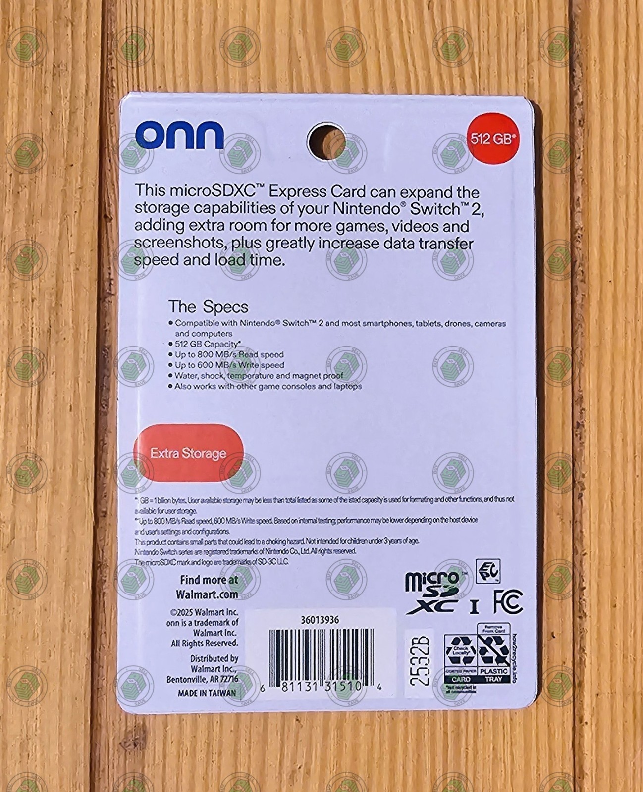 Onn 512GB MicroSDXC Express Card - Compatible Nintendo Switch 2 Brand New Sealed