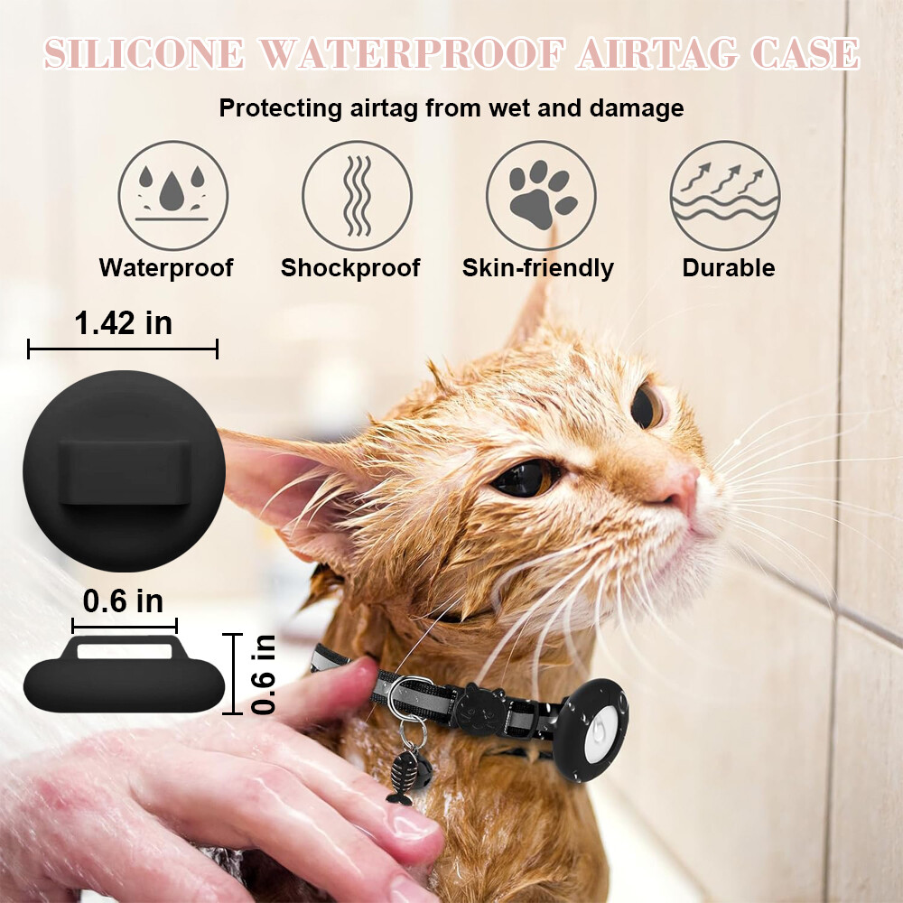 Dog Pet Cat Collar Reflective with Bell Anti-Loss Location Device for IOS GPS
