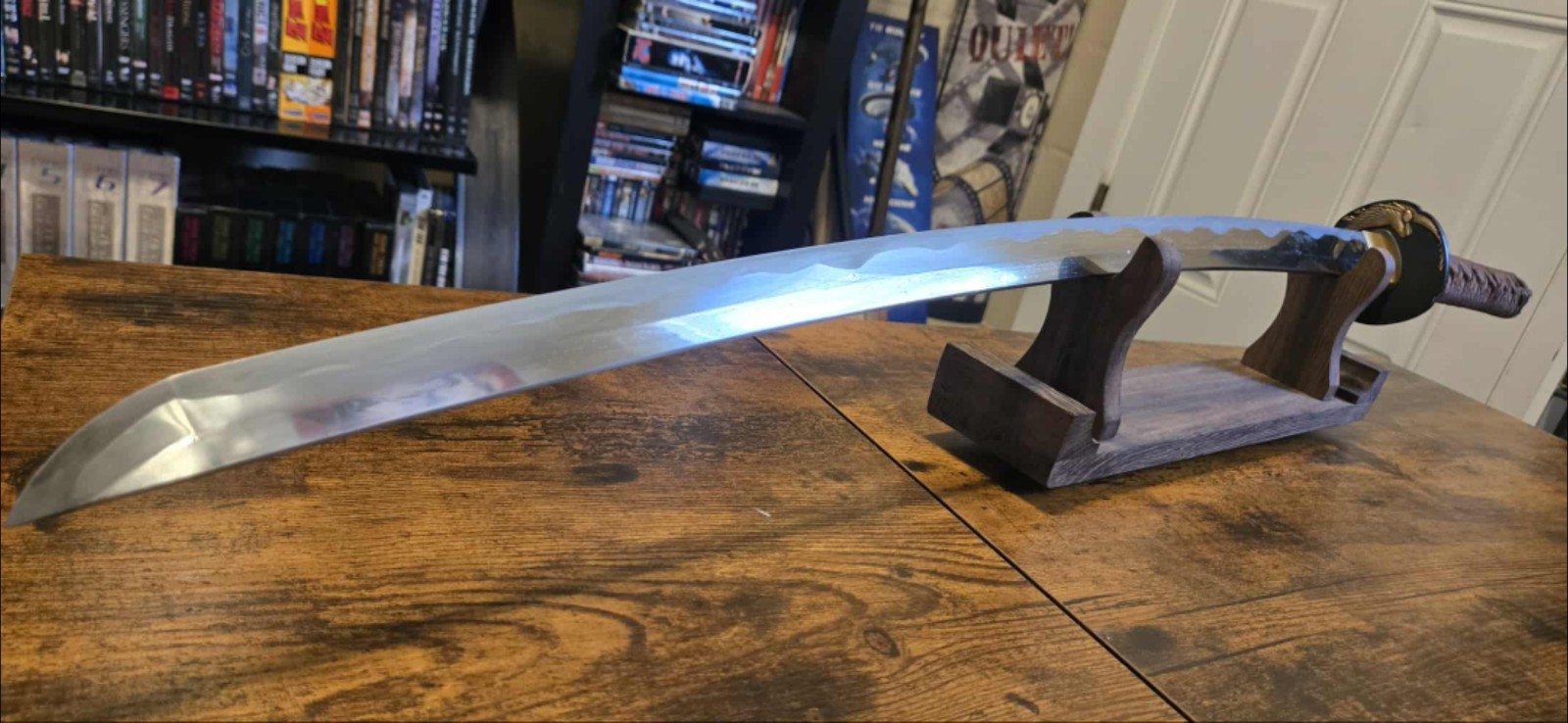 Cold Steel Mizutori Crane Katana Compete With Silk Bag.