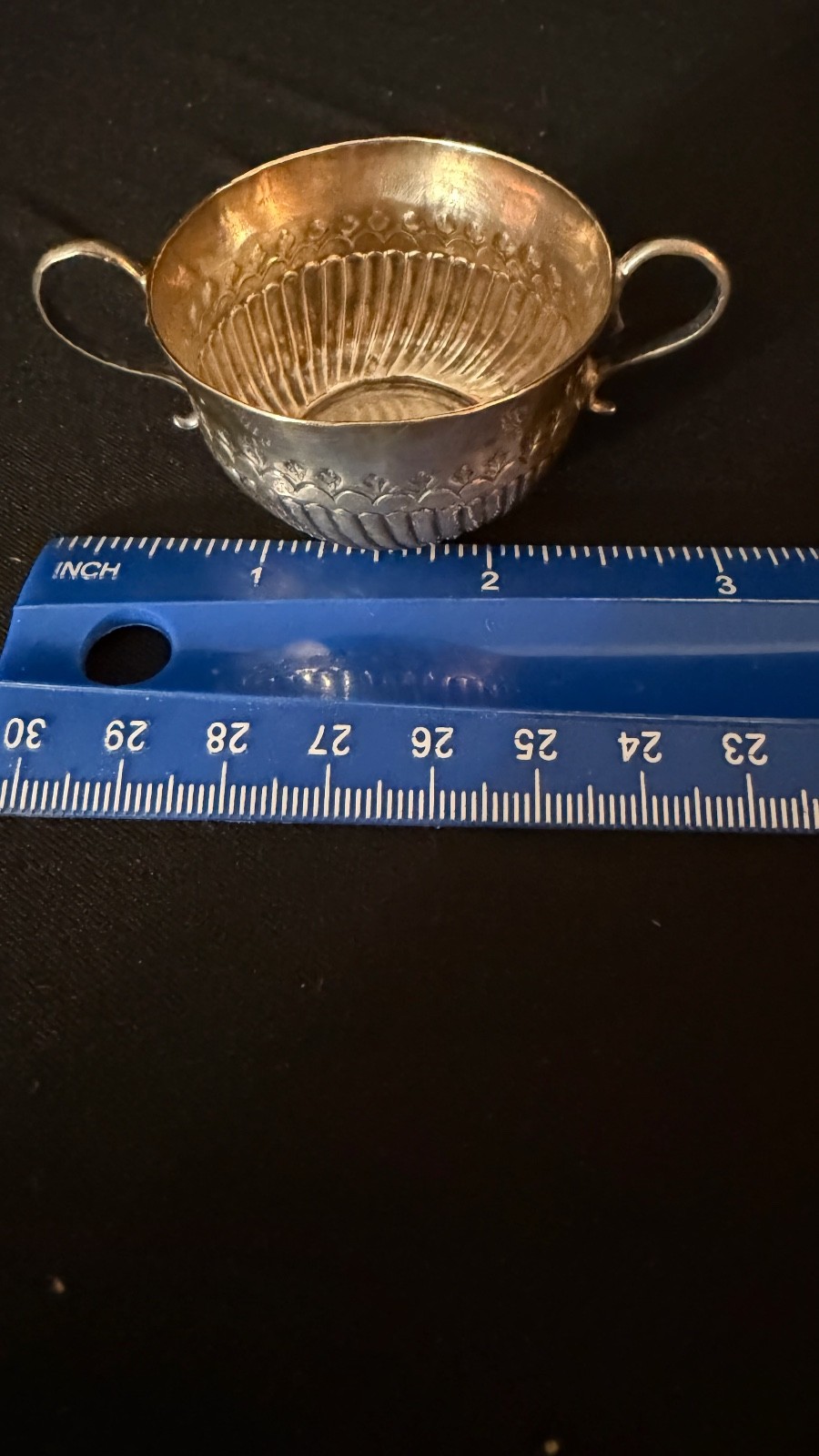 Early George I Britannia Sterling Silver Miniature Caudle Cup London 1718