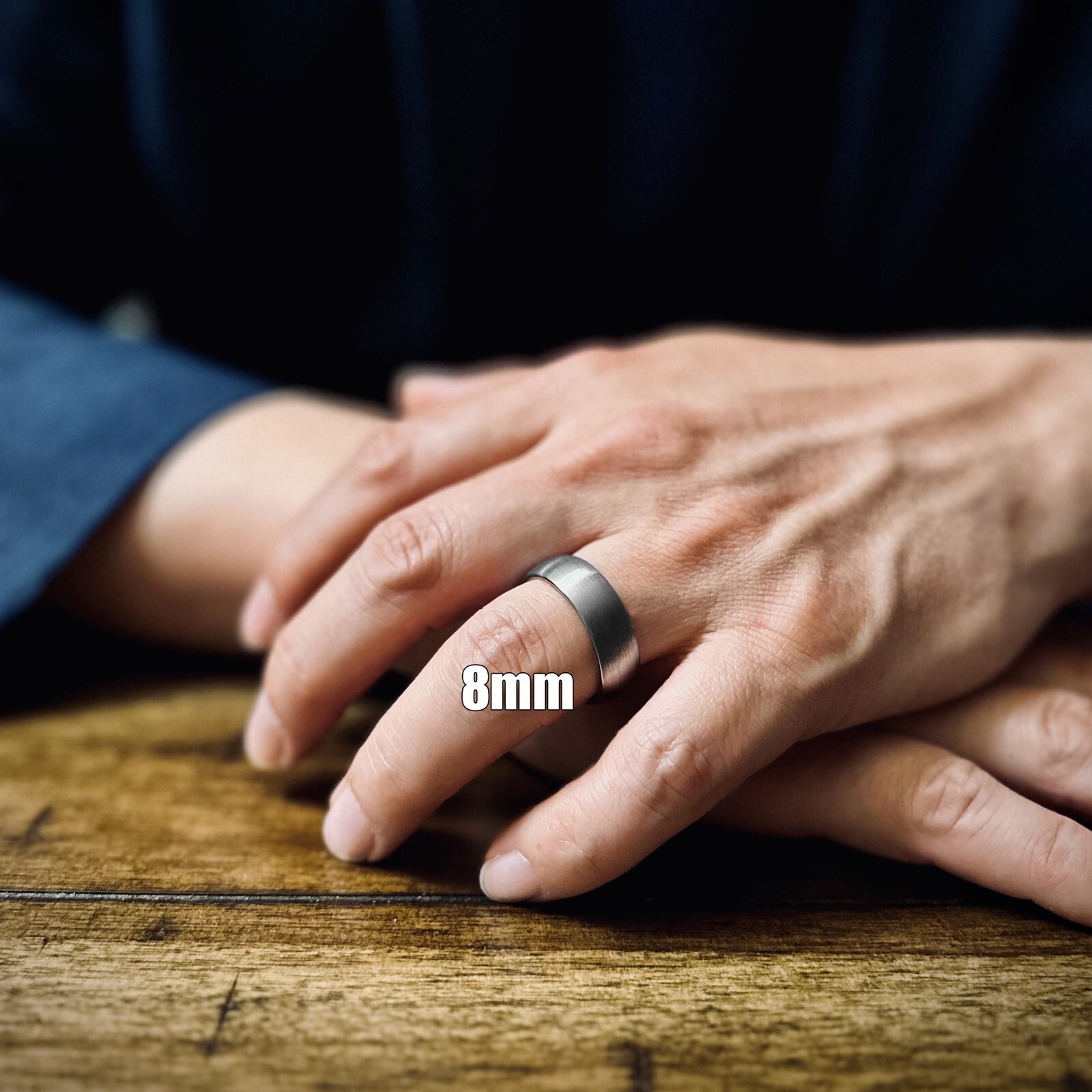 4/6/8mm Classy & Gorgeous Brushed Silver Tungsten Plain Wedding Band Ring