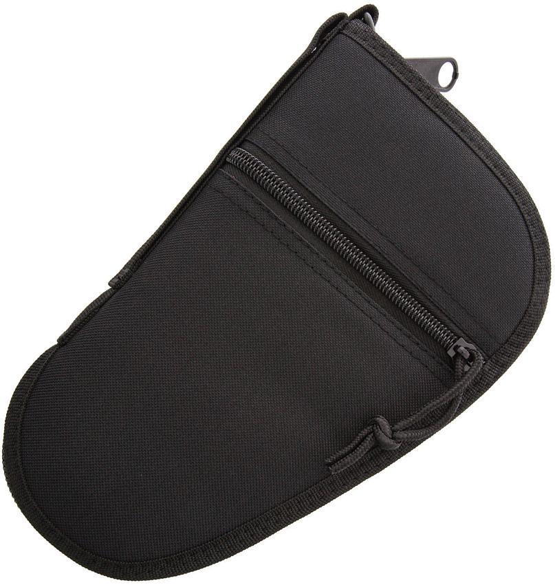 Zip Up 9.5" Pistol Case Black Cordura Construction + Soft Lining gun ac184