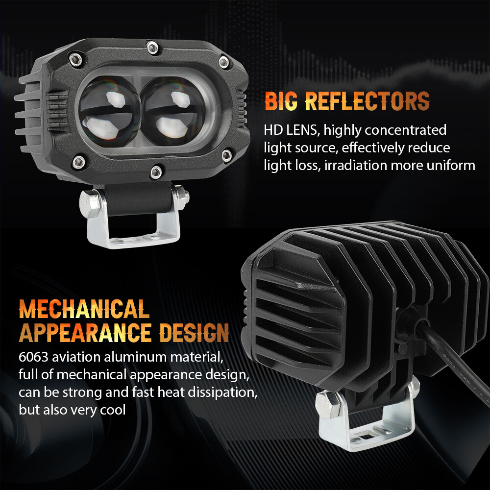 For Can-Am Commander 1000/Maverick Roof 40" +7" LED Light Bar+2" Dual Color Pods