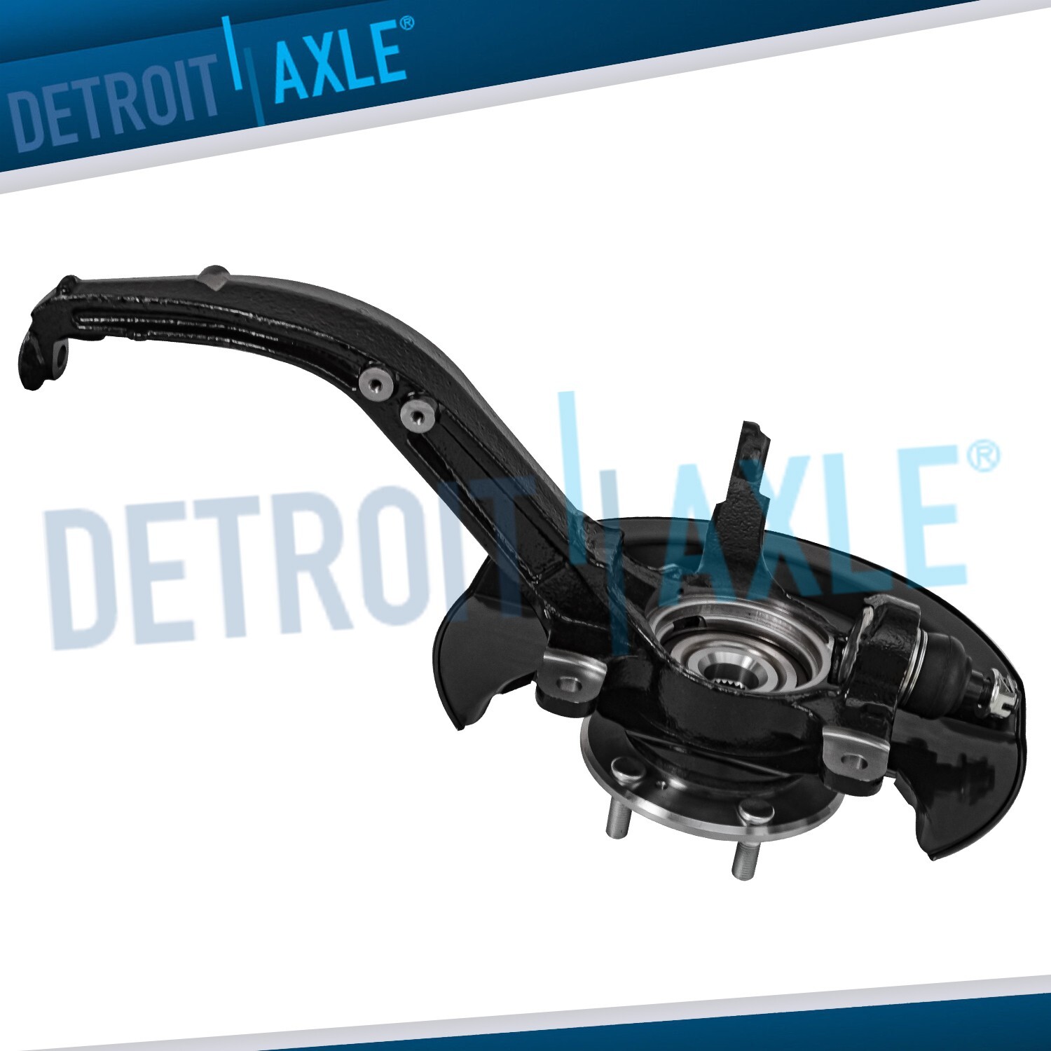 Front Left Steering Knuckle & Wheel Hub Bearing for 2003- 2007 Honda Accord 2.4L