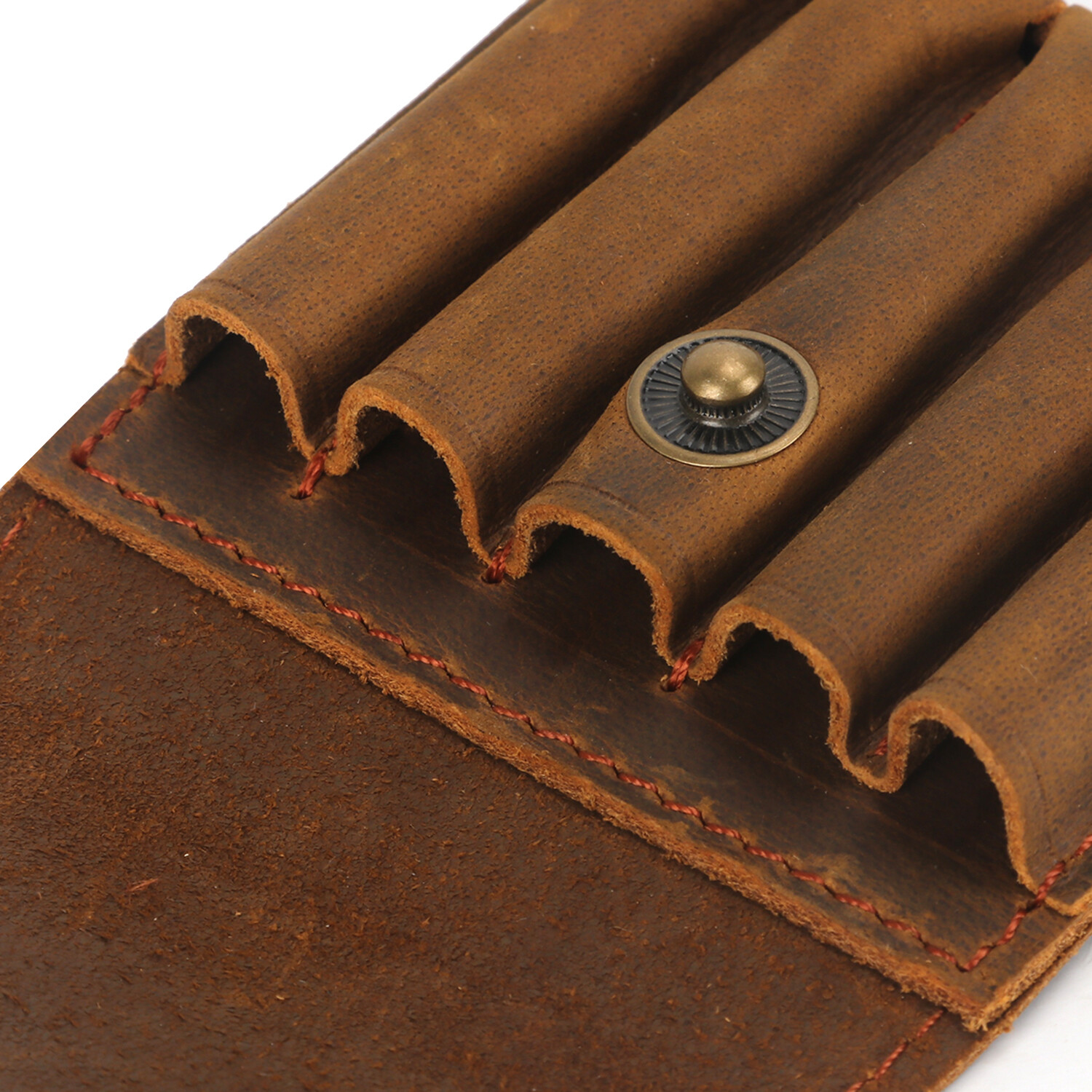TOURBON Leather Rifle Bullets Ammo Belt Holder Pouch Cartridge Shell Wallet US