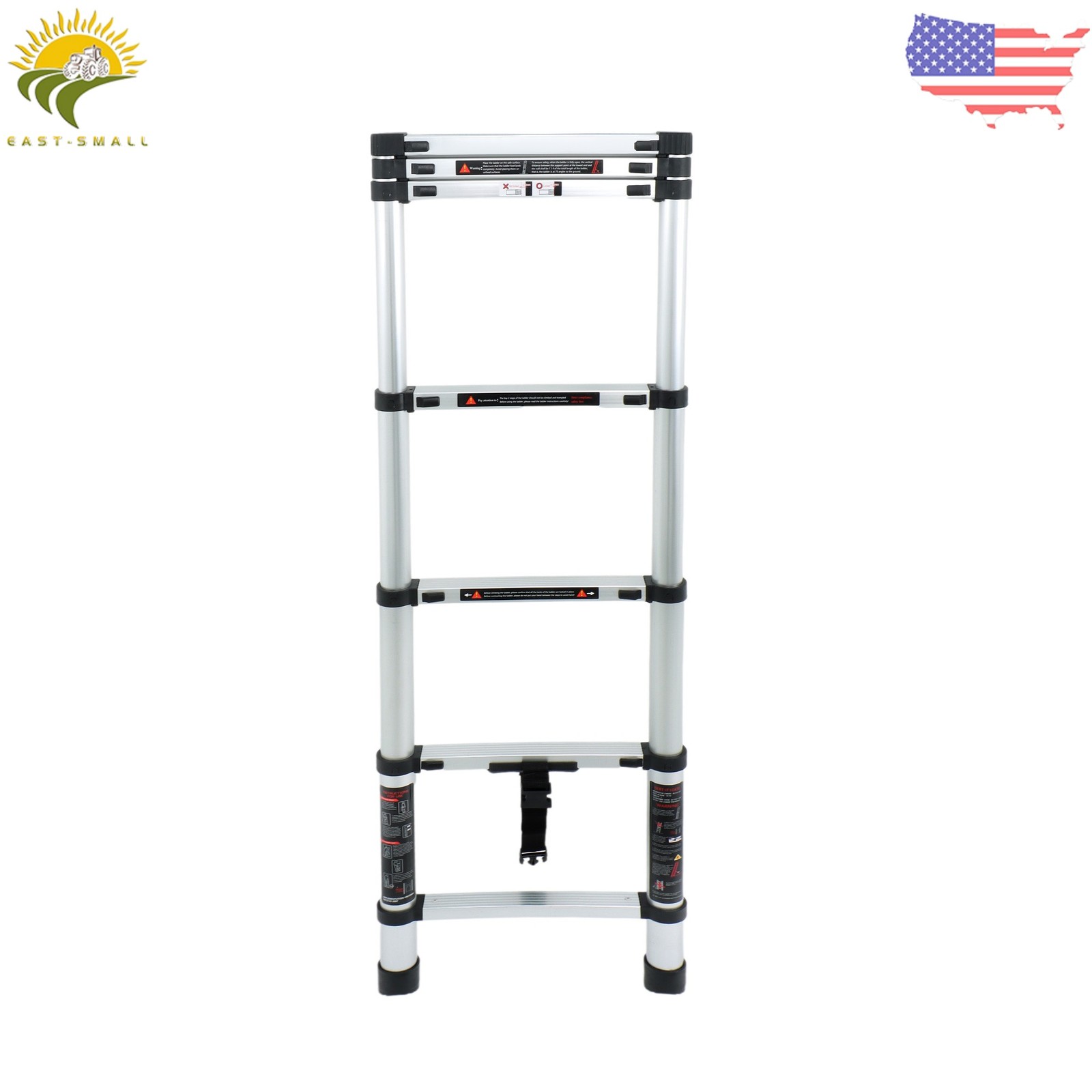 6.6 FT Extension Ladders, Aluminum Telescoping Lightweight Collapsible Ladders