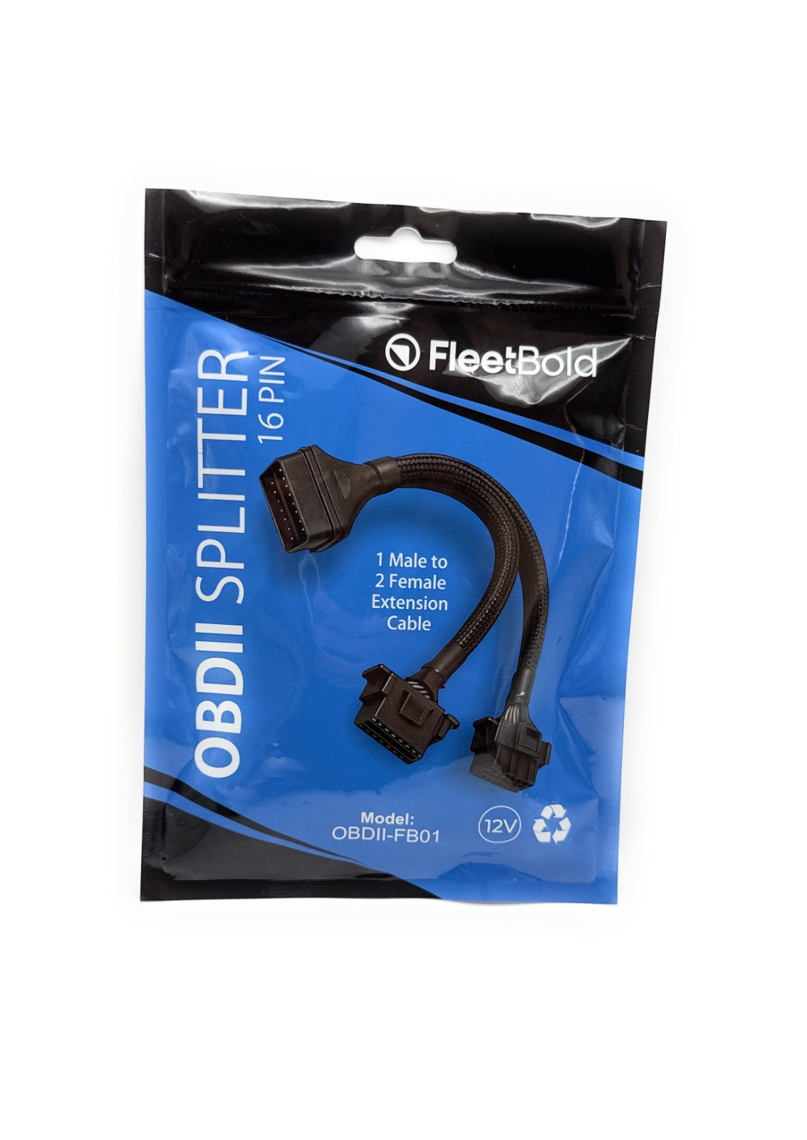 OBD2 Splitter 16 Pin Extension – Dual Port Adapter for GPS & Tools OBD Scanners