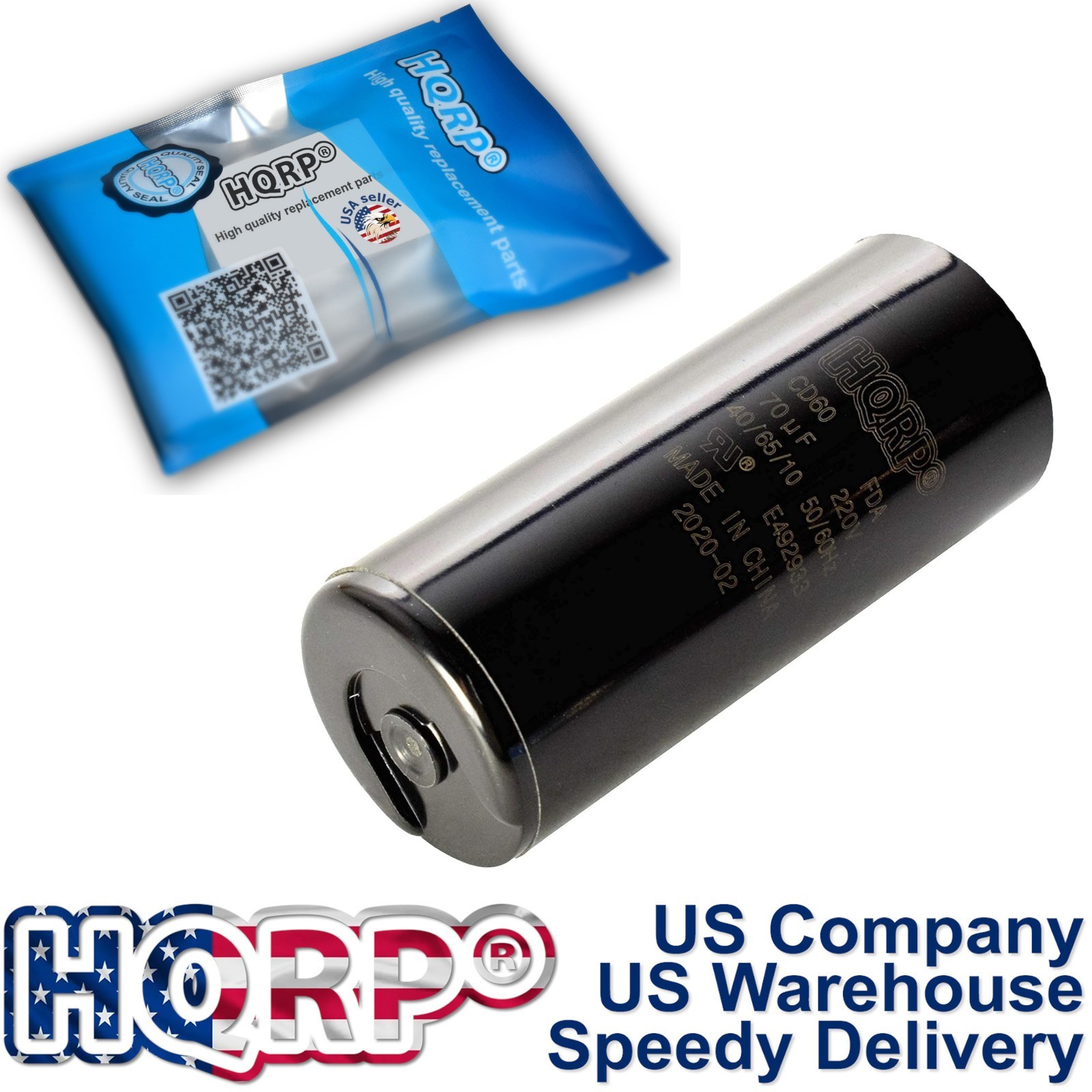 70uF CD60 Start Capacitor for Genie 000954419988A 19988A Garage Door Opener