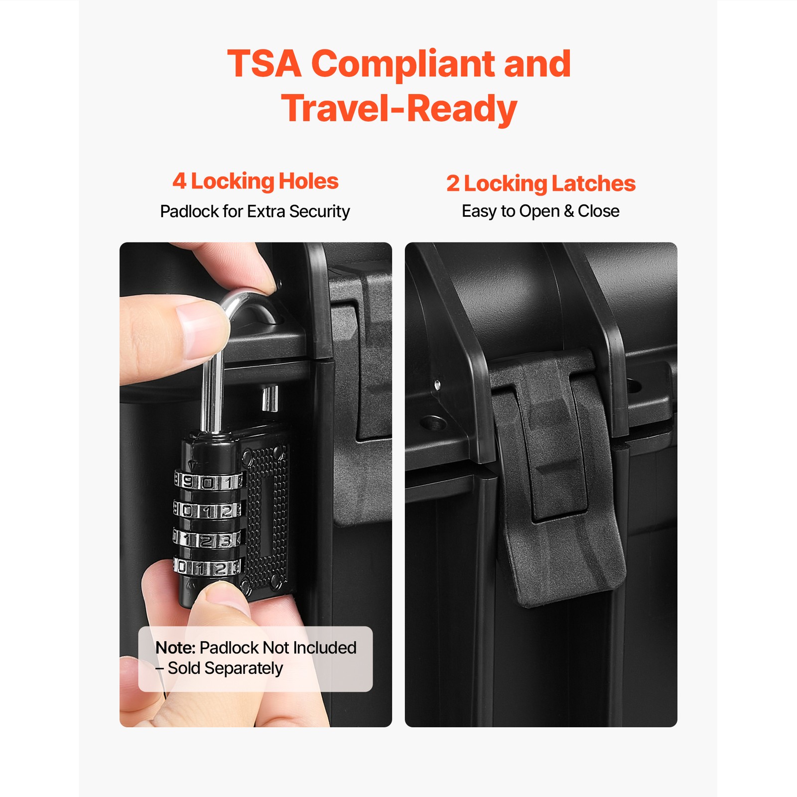 Uimoso Hard Pistol Case with Foam Lining for Secure Storage, 18.7x12.5x7.5 in