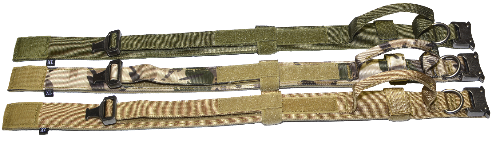 Leash + Collar Heavy Duty K9 Tactical Training Pet Dog Metal Buckle M, L, XL New