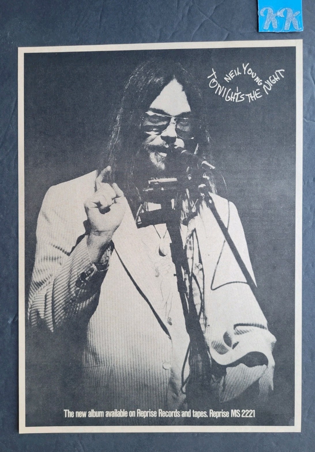 Neil Young Tonight's The Night Album Promo Print Advertisement 1975