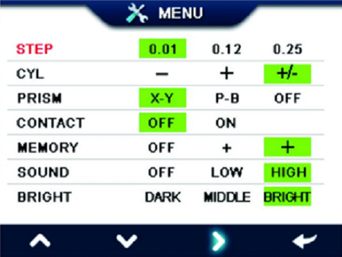 Auto Lensometer with LCD Touch Screen