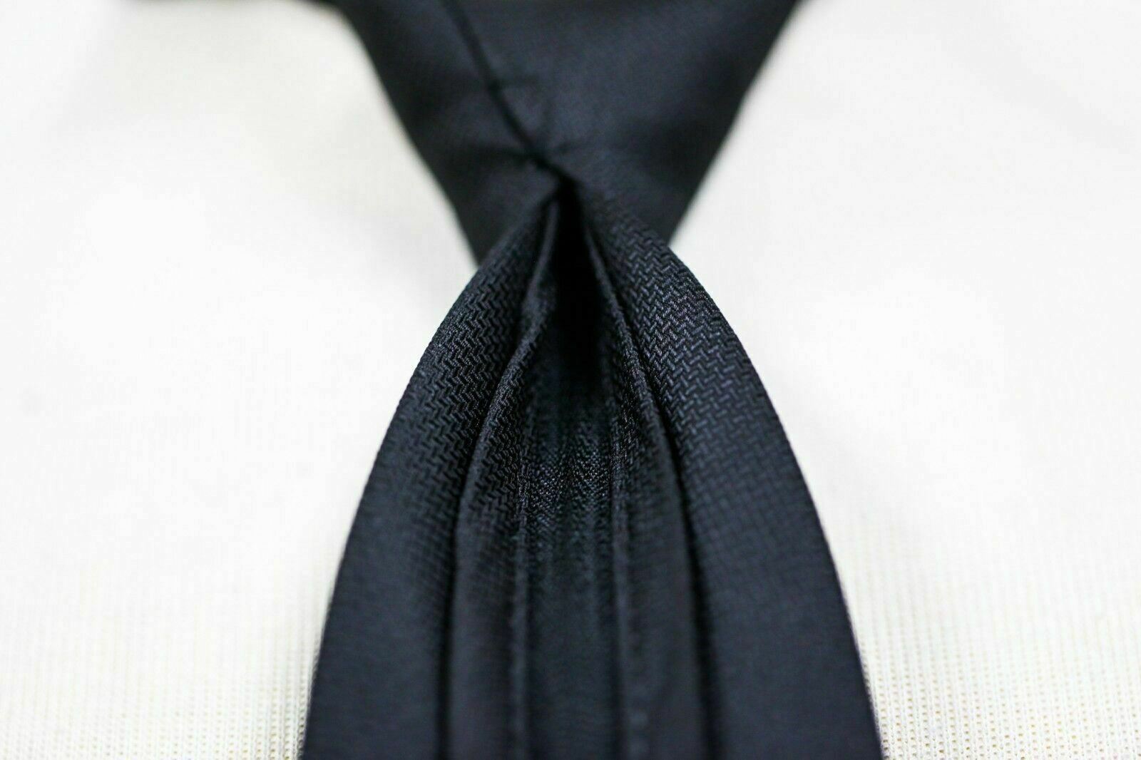 Brand New Men or Boys Pre-Tied Black Zipper Tie Easy Dress Clothing Accessory