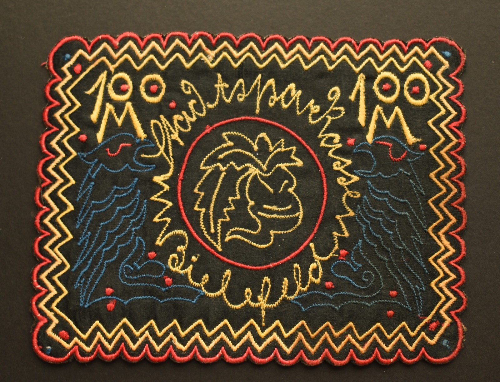 GERMANY NOTGELD Bielefeld 100 Mark 1921 War Emergency cloth textile Money Silk