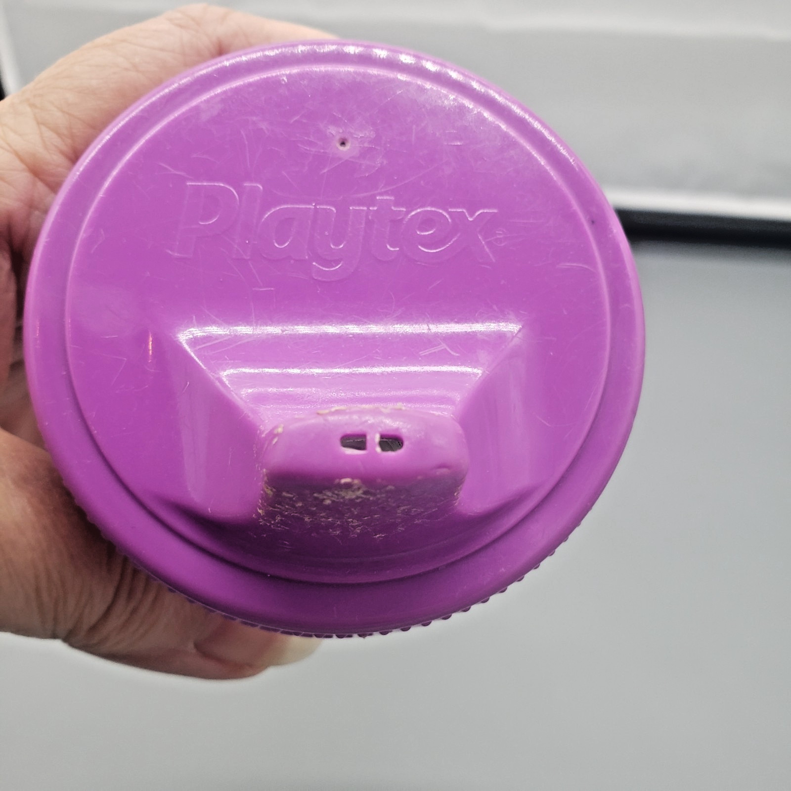 Playtex Vintage Purple Sippy Cup Purple With Cats 1990s Nostalgia Needs Valve