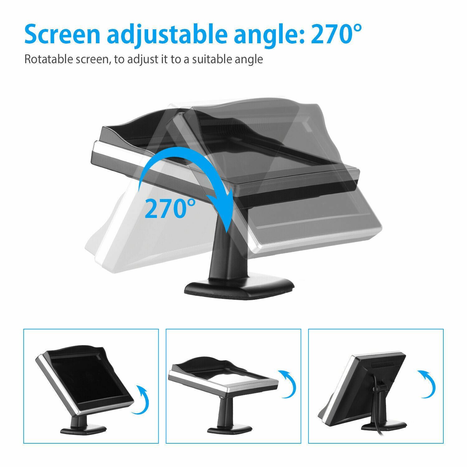 Backup Camera Wireless Car Rear View HD Parking System Night Vision + 5" Monitor