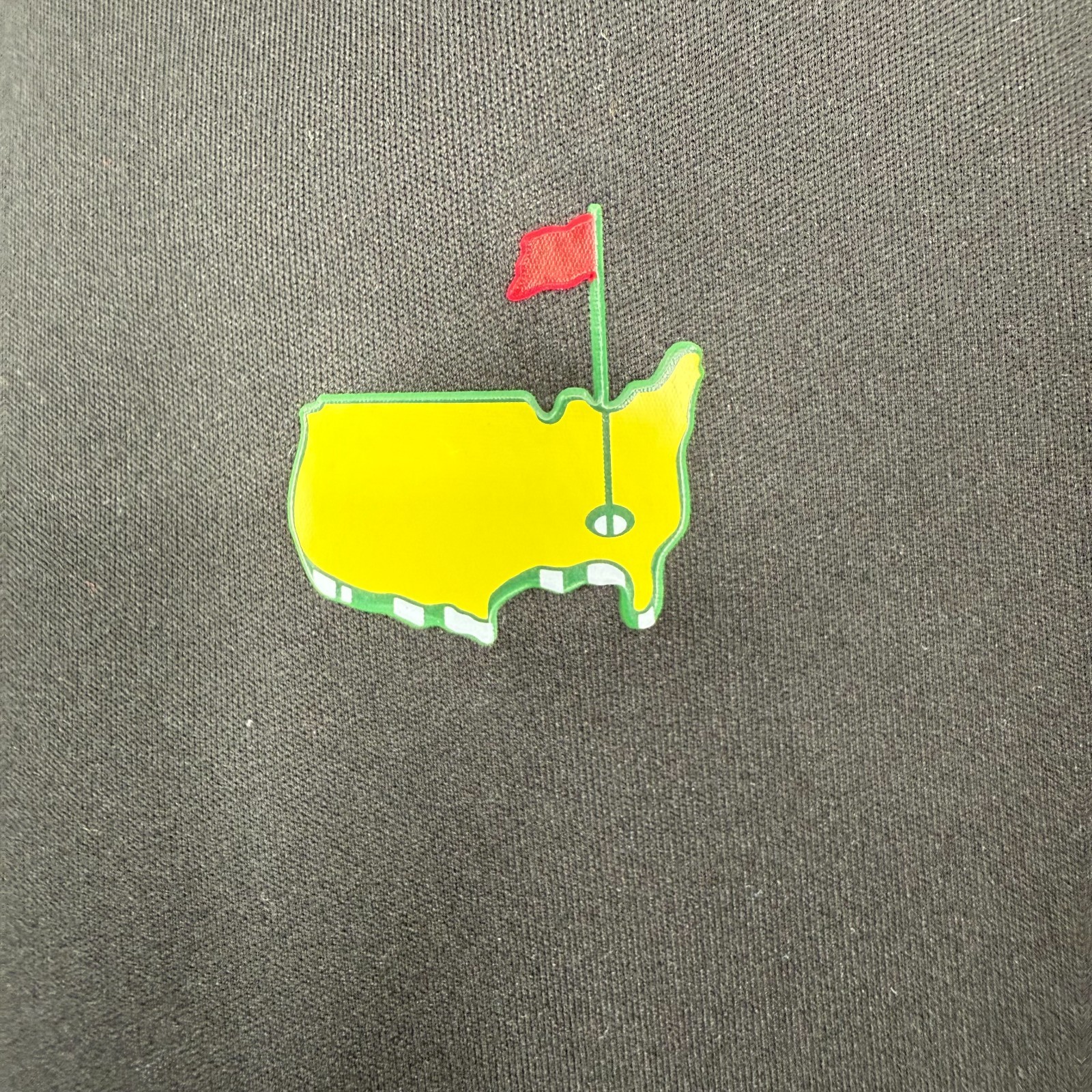 Masters Tech Men’s Small Golf Quarter Zip Pullover Black White Augusta Logo