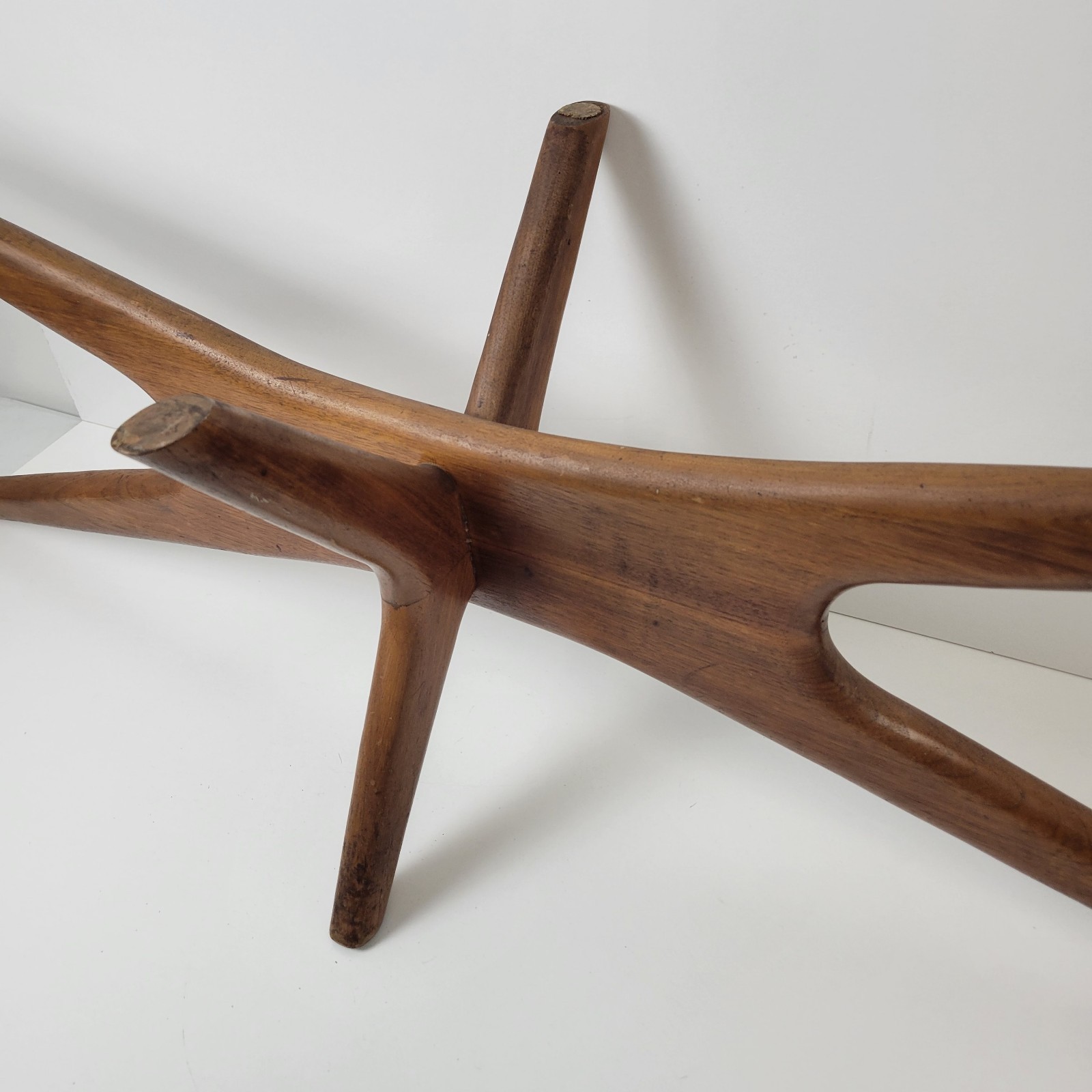 Vintage Adrian Pearsall Mid Century Walnut Jacks Coffee Table