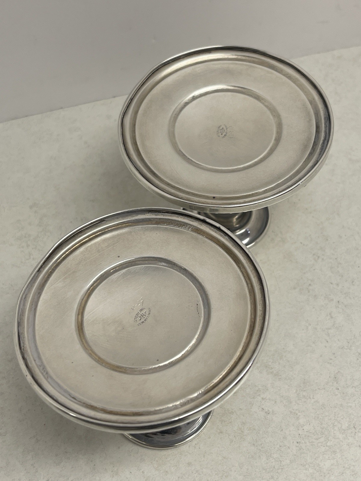 Webster Co Sterling Silver Candlestick Pair Vintage Weighted 335 Grams