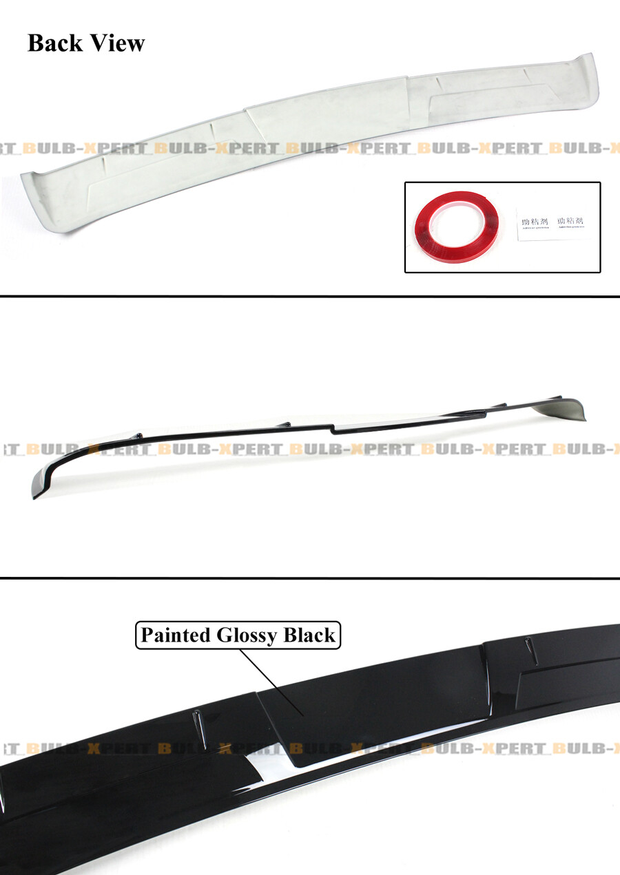 For 2025 Toyota Camry Black Trim Door Window Visor + Rear Roof Spoiler Deflector