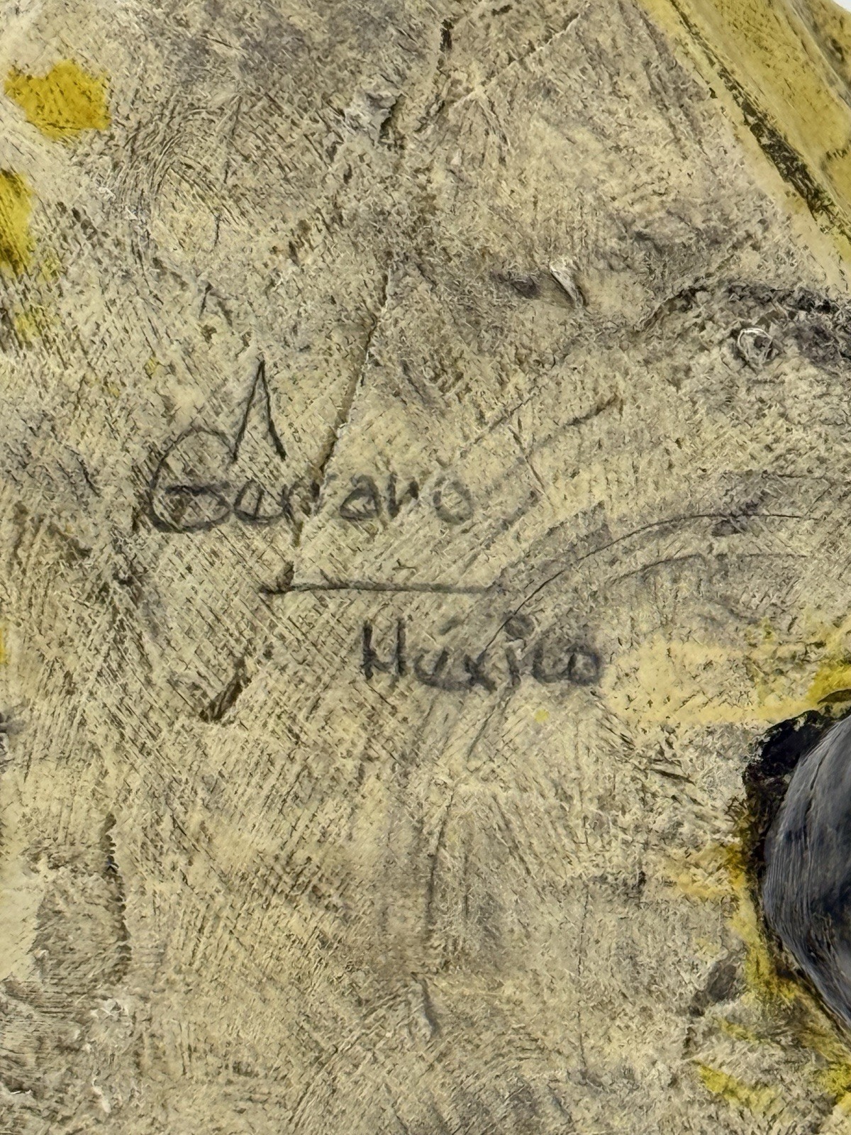 Vintage 60s/70s Artist Signed Paper Mache Frog, Mexico