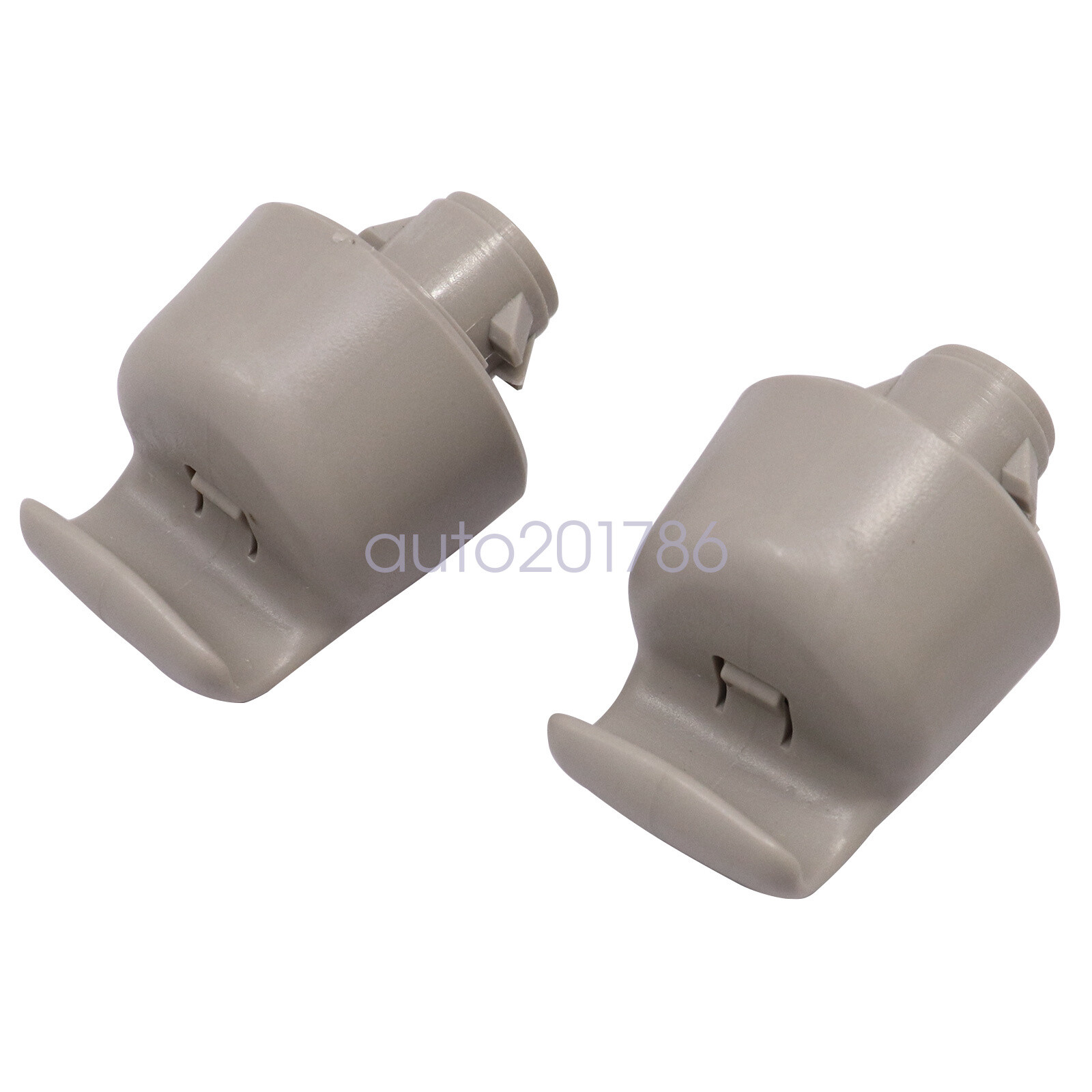 2X Sun Visor Bracket Clip For Nissan Murano Rogue Pathfinder Altima Grey
