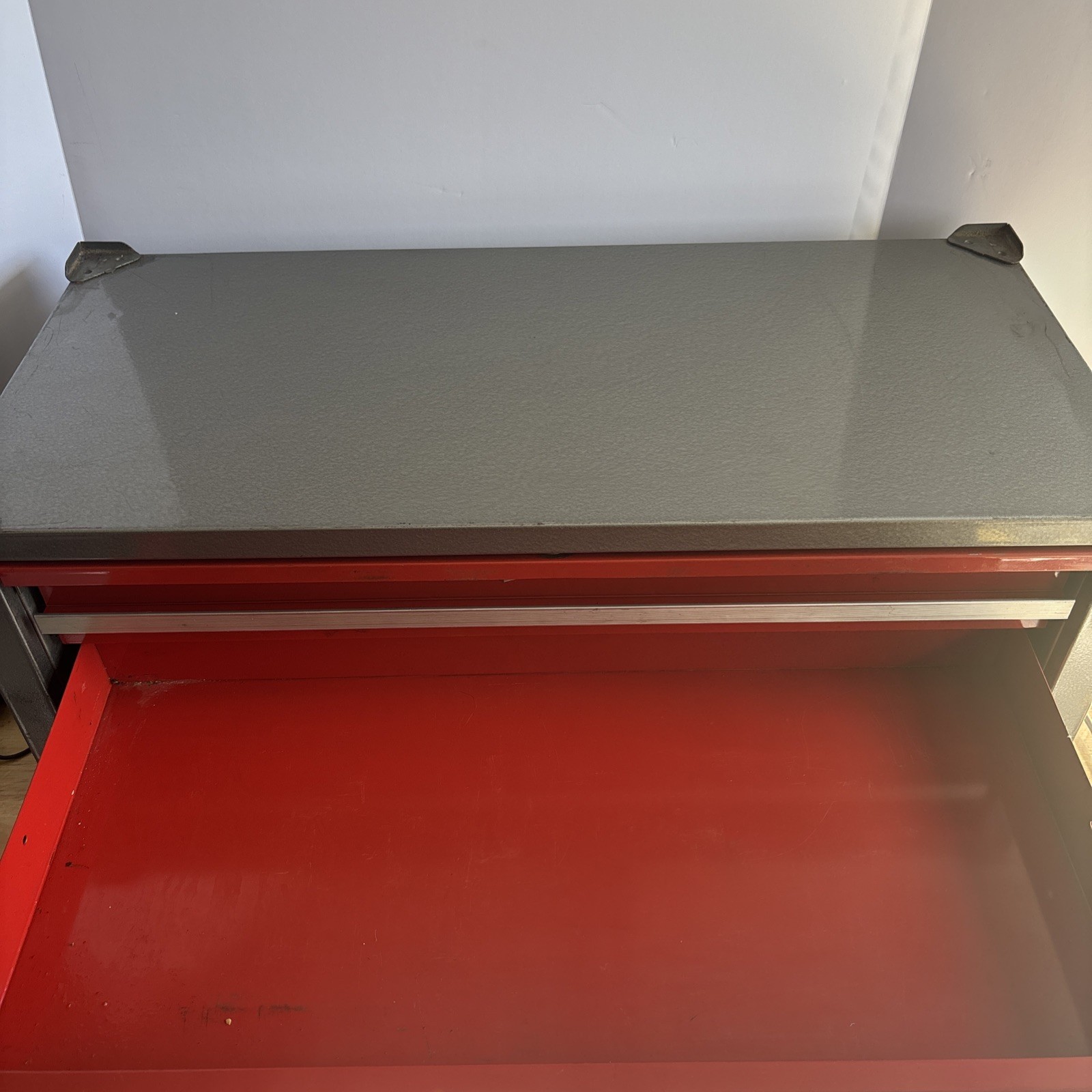 Craftsman Mid Riser Middle Intermediate Tool Box Chest 3 Drawer Vtg USA No Key