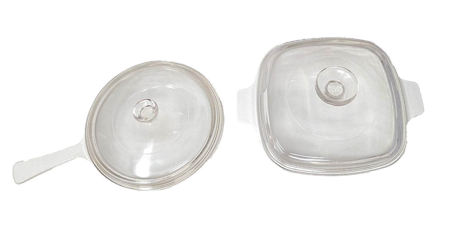 Vtg Corning Ware lot Blue Cornflower 6 1/2" Skillet, 1.5 qt casserole dish w/lid