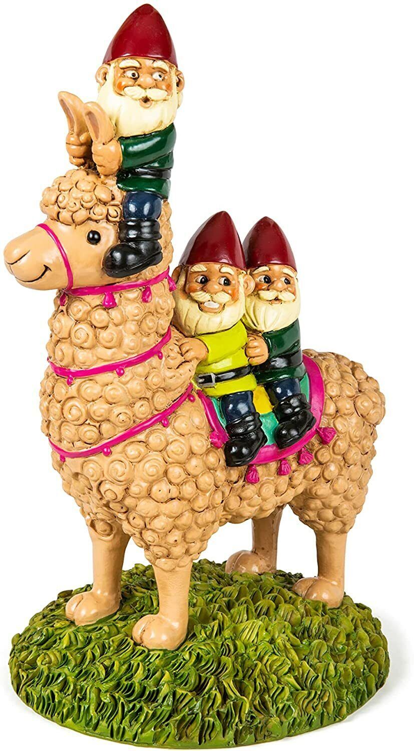 Funny Llama Garden Gnome – Cute Yard Statue, Indoor/Outdoor Décor – BigMouth