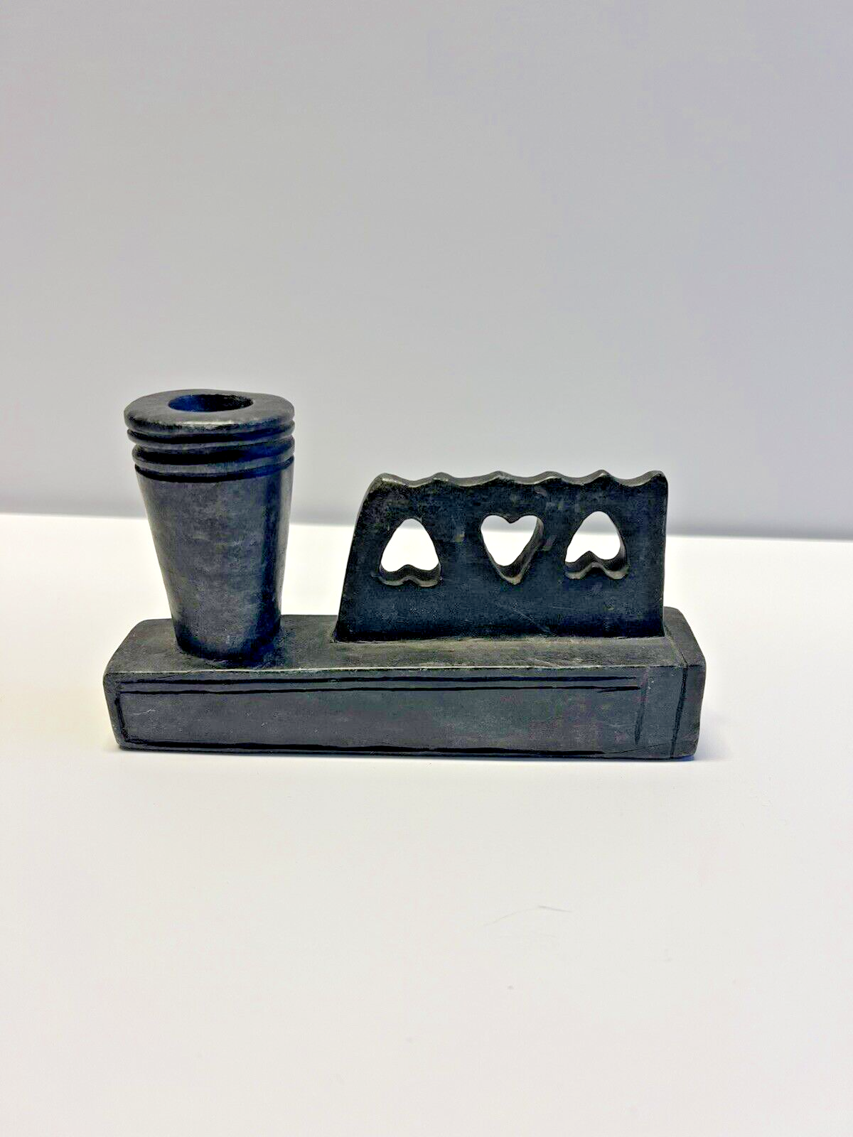 Antique Original Native American Indian Train Smoking Pipe; Late 1800's