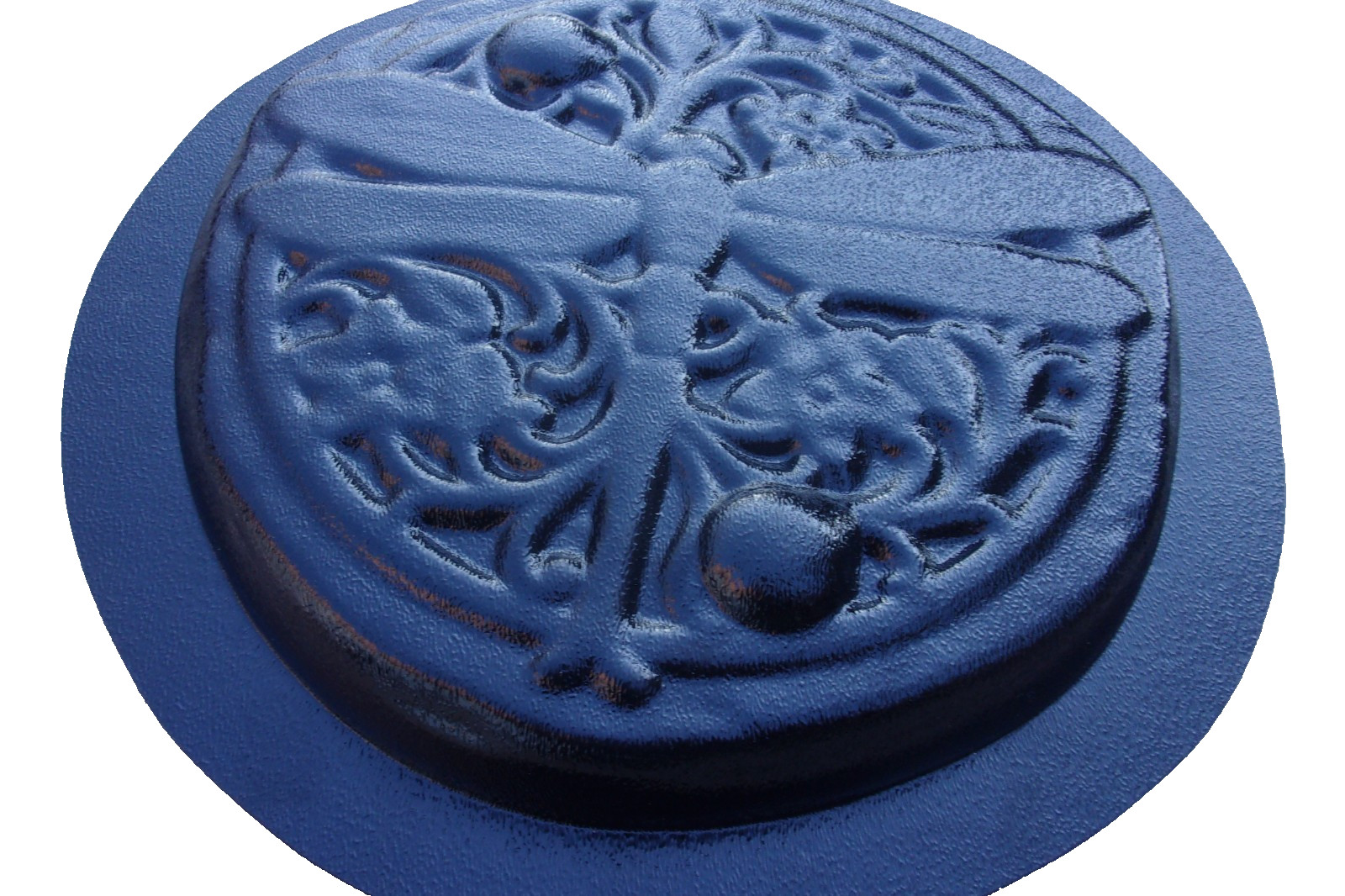 Dragonfly plaster concrete mold abs plastic stepping stone mould 10" x 1" thick