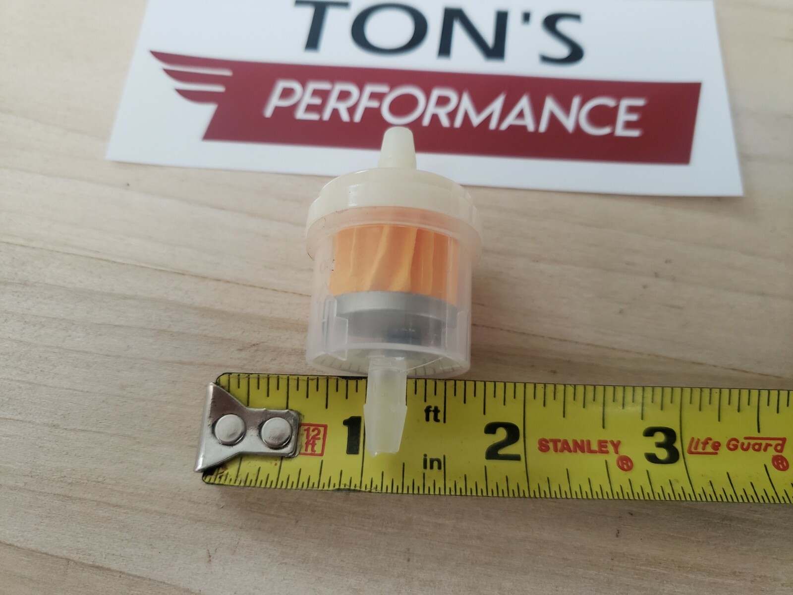 5 pack Motorcycle Gas Inline Fuel Filter Petrol Magnetic Pipes Lines 1/4" Tube