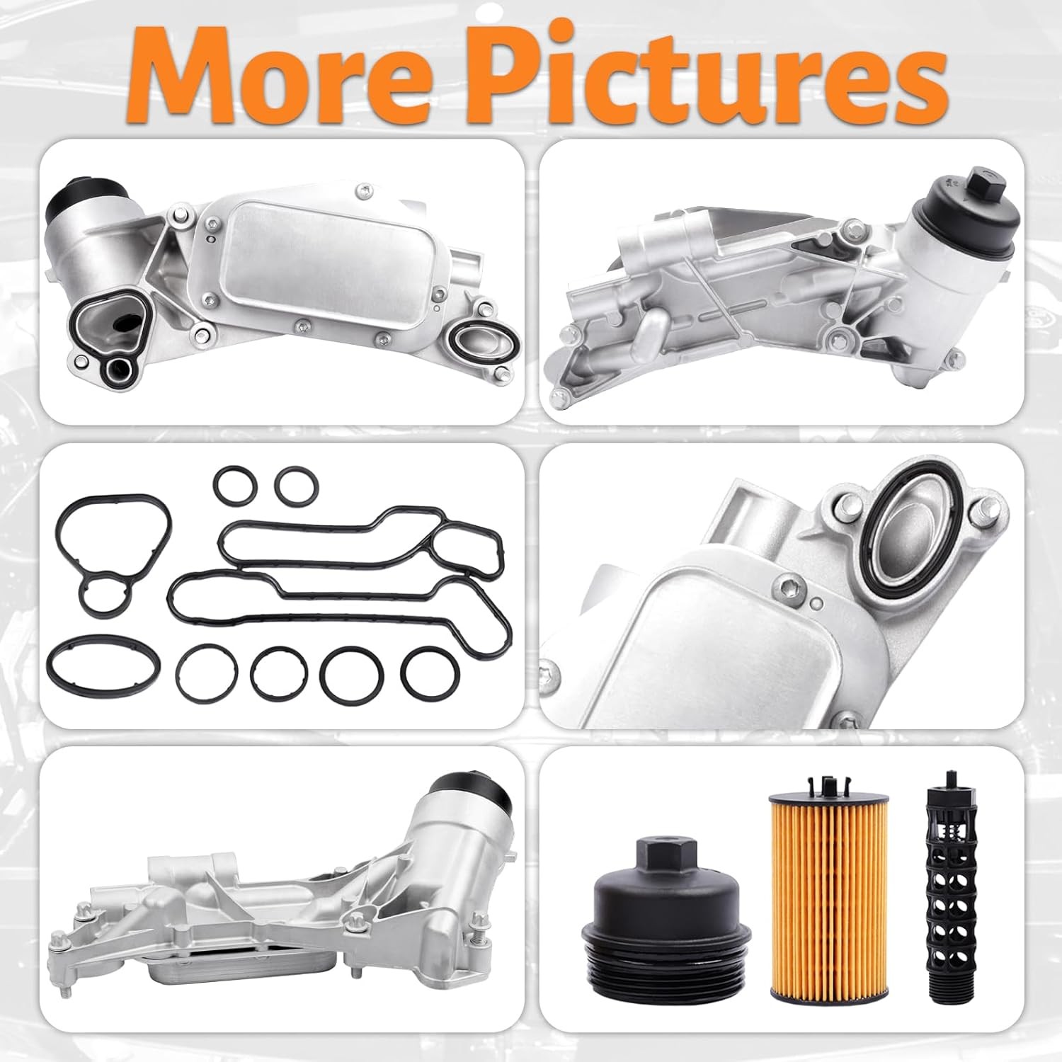 Engine Oil Cooler Filter Housing For Chevy Cruze Sonic Aveo 1.6L 1.8L 93186324