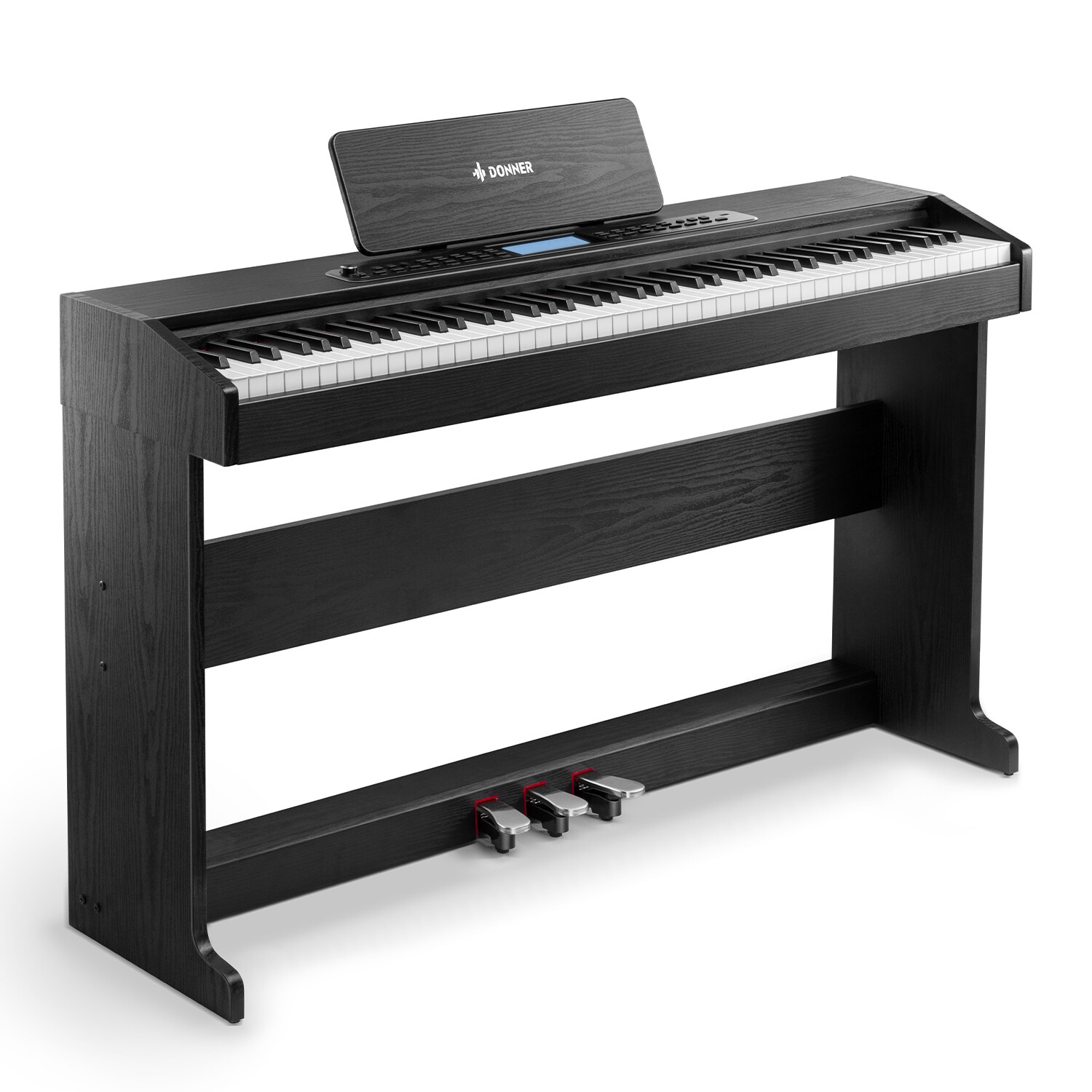 Donner DDP-95 Digital Piano Keyboard 88 Key Weighted With Stand Triple Pedal