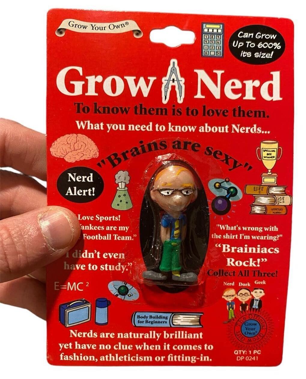 SET OF 3 Grow your own DORK - NERD - GEEK - Fun Gag Joke Novelty