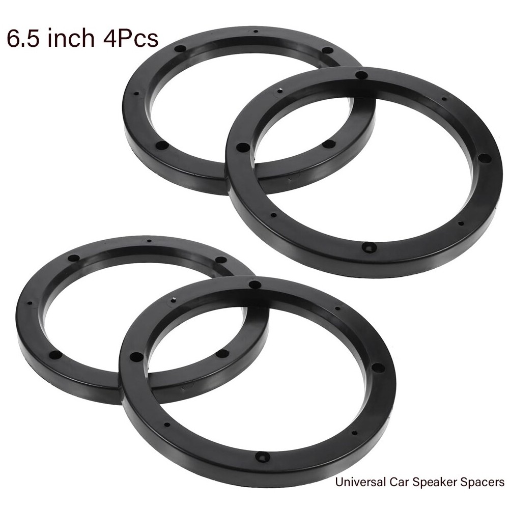 2 Pairs 6.5" Plastic 1/2" Speaker Spacer Rings Subwoofer Custom Mounting Adapter