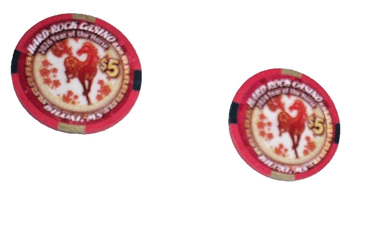 2026 "YEAR OF THE HORSE" HARD ROCK CASINO BILOXI,MS  ANNUAL $5 CHIPS-SET of 2