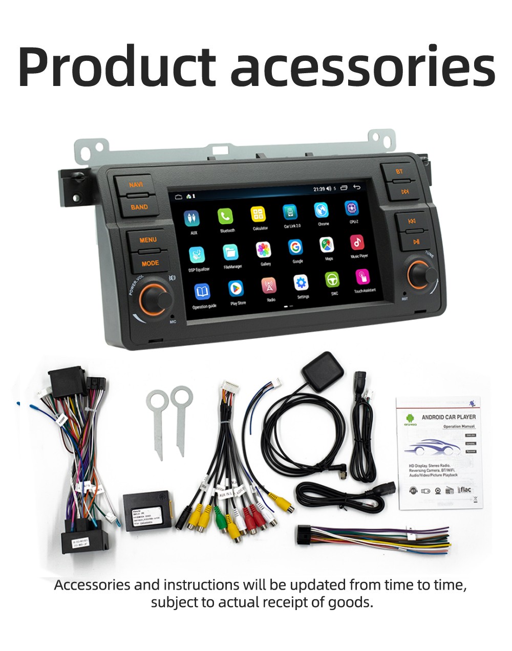 New Android 13 Car Stereo Radio GPS for BMW E46 M3 318/320/325/330/335 1998-2006