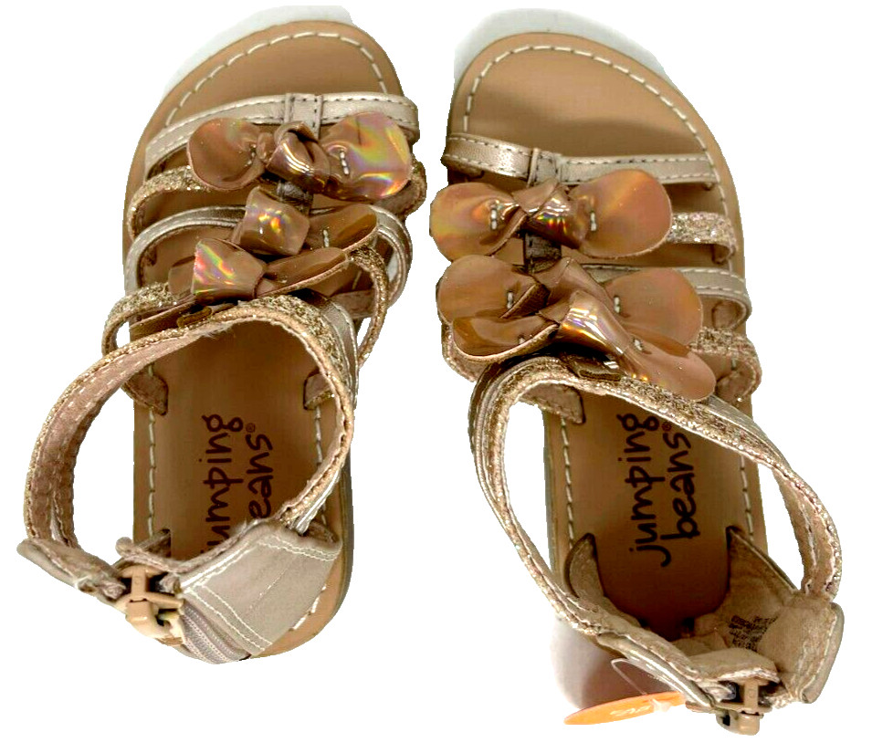 Jumping Beans Toddler Girl's Enchanted Gladiator Sandals Rose Gold Size:10 186G