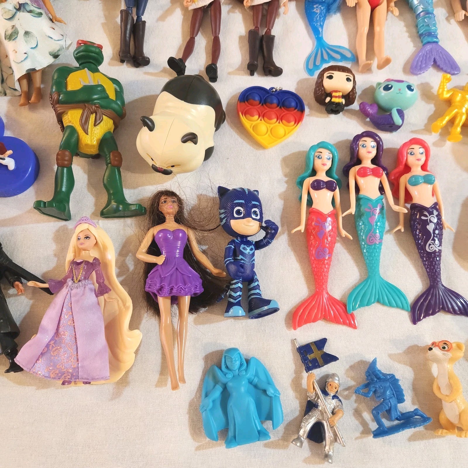 Huge Lot Of Mixed Varied Toys - TMNT, Cocomelon, Barbie, Disney, Funko, Etc...
