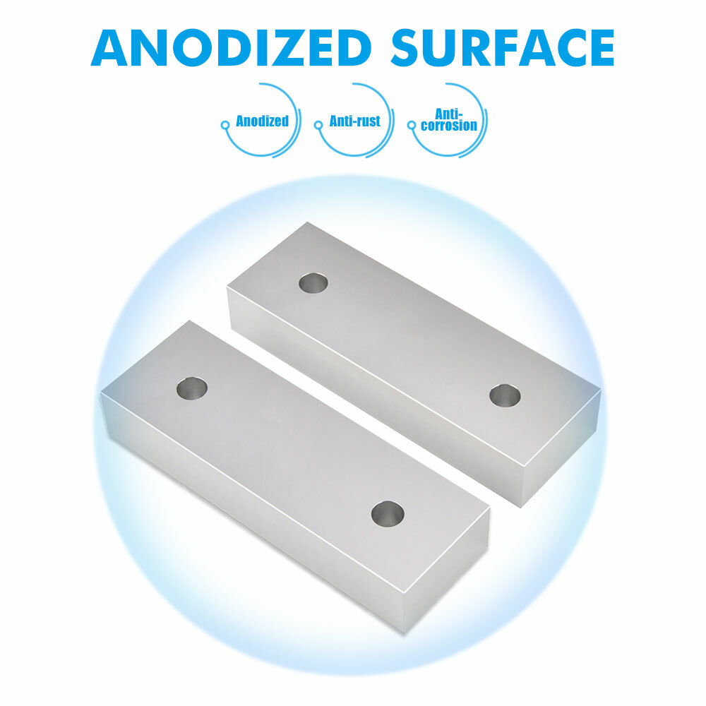 10 Pack (20pcs) 6 x 2 x 1" Machinable Standard Soft Jaws Set Fits Kurt 6" Vises