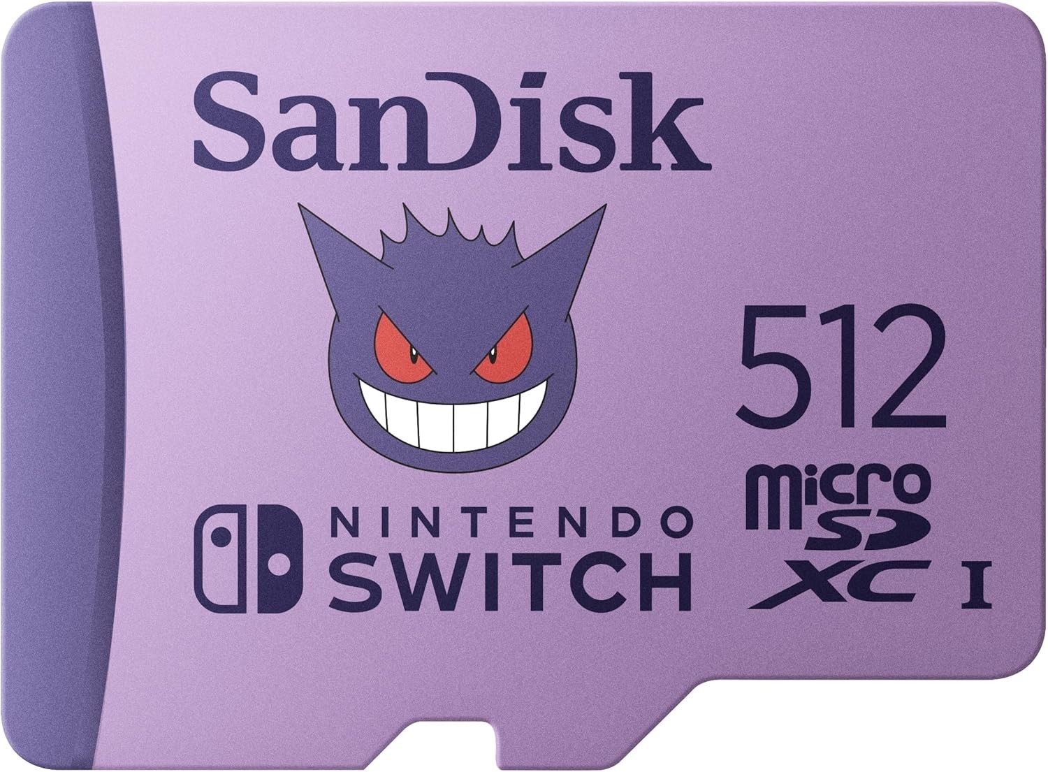 SanDisk 512GB Pokemon Micro SD MicroSDXC Nintendo Switch Gengar Memory Card