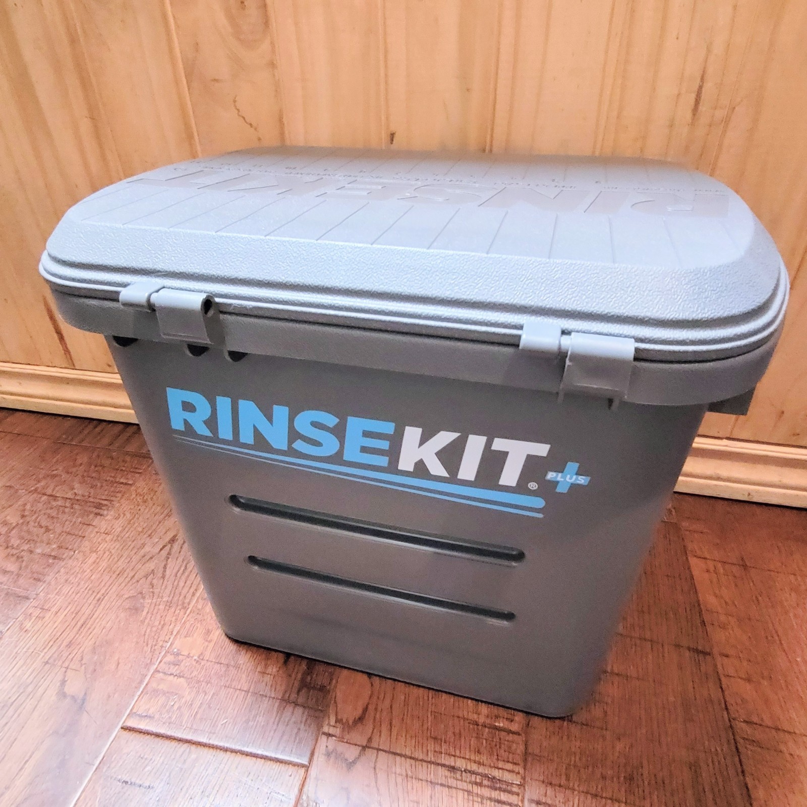 Rinsekit Plus Pressurized 2 Gallon Outdoor Portable Shower Beach RV Camping