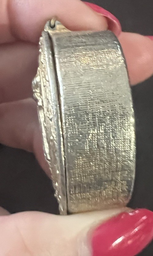 C. 1840 Napoleonic Commemorative Pewter Snuff/Pill Box - Napoleon at St. Helena